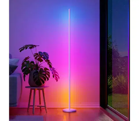 Lampy Nanoleaf NL7204K0201A070-LEDRGBW Stmievateľná stojacia lampa 22W/230V 2200-6500K Wi-Fi biela NL7204K0201A070