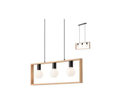 Svietidlá Redo 01-1665 - Luster na lanku TIMBER 3xE27/42W/230V 01-1665