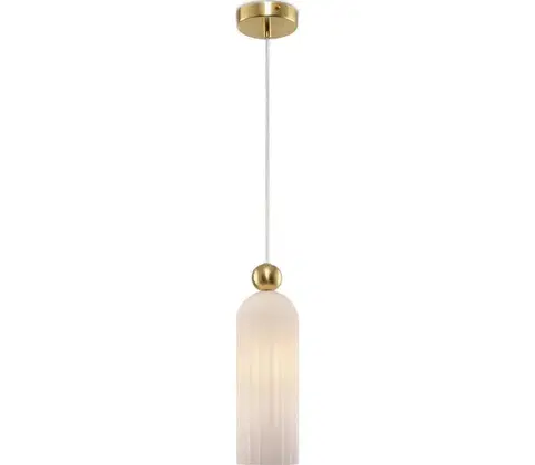 Svietidlá Maytoni MOD302PL-01W - Luster na lanku ANTIC 1xE14/40W/230V zlatá/biela MOD302PL-01W