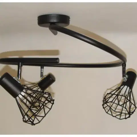 Lampy do obývačky Luster Mini Szach 2744 Čierna PL3