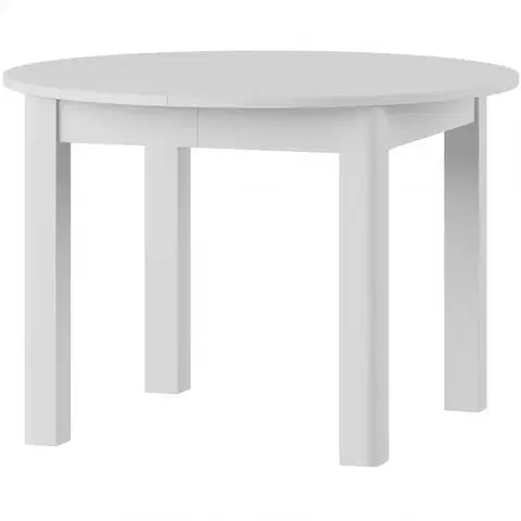 Jedálenské stoly Skladací stôl Uran 01 110/160x110cm biela