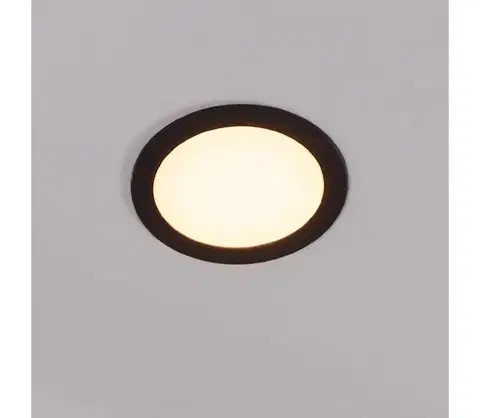 Svietidlá Eglo 31744 - LED stmievateľné kúpeľňové svietidlo FUEVA-Z 10,5W/230V IP44 čierne 31744