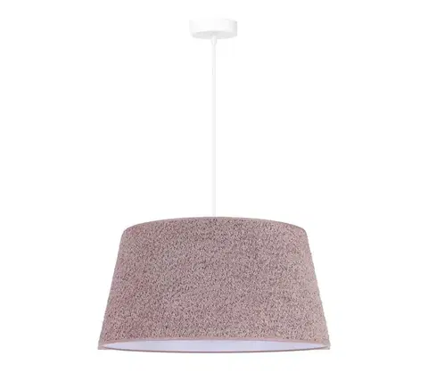 Svietidlá  - Luster na lanku BOUCLE 1xE27/15W/230V pr. 50 cm hnedá 601481