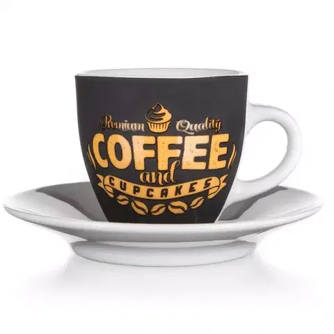 Dekorácie a bytové doplnky Šálka A Tanierik Coffee & Cupcakes 90 Ml 60325053
