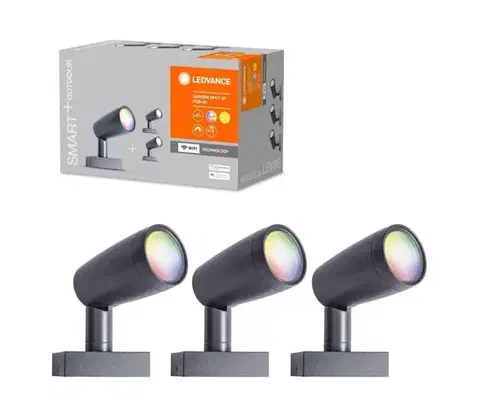 LED osvetlenie Ledvance - SADA 3x LED RGBW Vonkajšia lampa SMART+ SPOT 3xLED/4,5W/230V IP65Wi-Fi 4058075478497