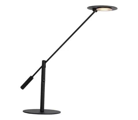 Lampy Lucide 19666/09/30 - LED Stmievateľná stolná lampa ANSELMO LED/9W/230V čierna 19666/09/30