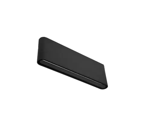 LED osvetlenie  LED Vonkajšie nástenné svietidlo FLOW LED/9W/230V IP54 4000K čierna SKU013639
