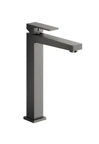 Kúpeľňové batérie KFA - Batéria Logon umývadlová, stojaca, na dosku, s výpustou kľuk-klak, PVD gunmetal šedá 5132-612-61