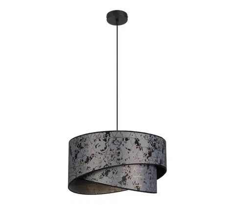 Svietidlá  Luster na lanku REZO 1xE27/60W/230V šedá 0051