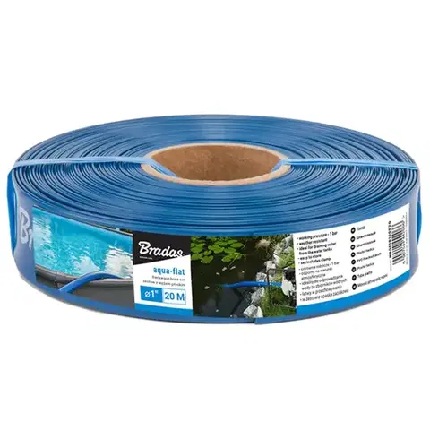 Záhradné hadice Ploská hadica aqua - flat pe/eva  W.P.1 - 1" 20 M
