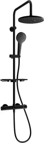 Sprchy a sprchové panely MEXEN/S - KT05 sprchový stĺp s termostatickou batériou čierna 771500593-70
