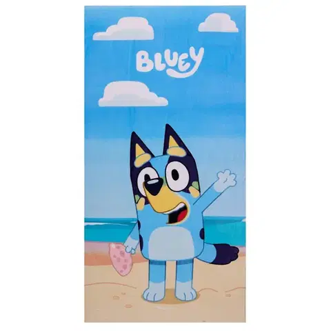 Osušky pre bábätká Detská osuška Bluey 70X140cm Faro Tiahome