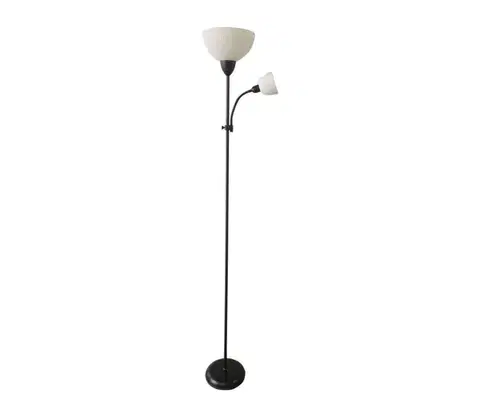 Lampy Rabalux 74109 - Stojacia lampa ACTION PRO 1xE27/60W/230V + 1xE14/25W čierna 74109