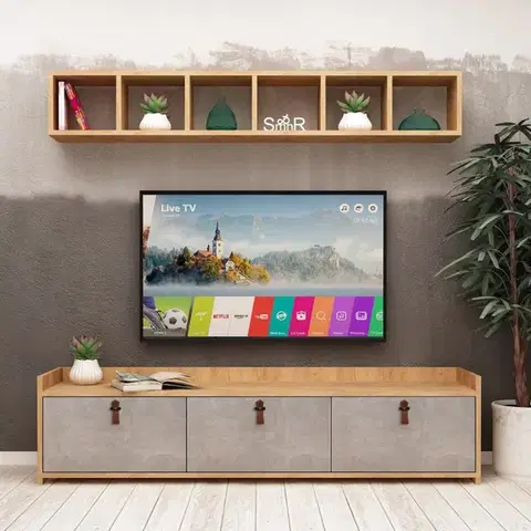 Obývacie steny TV skrinka / Obývacia stena Sleppa