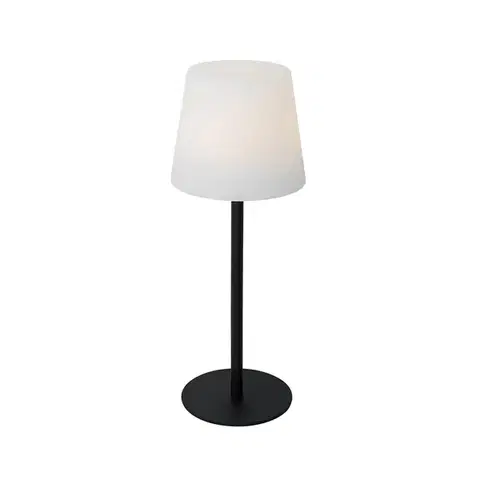 Lampy Stolná lampa čierna nabíjateľná vrátane LED a stmievača IP54 - Jude