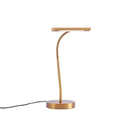 Stolové lampy na písací stôl Stolná lampa v štýle Art Deco bronzová vrátane LED - Tableau