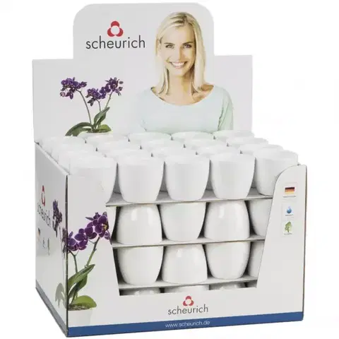 Záhrada Kvetináč keramický mini ALASKA biela 920/07