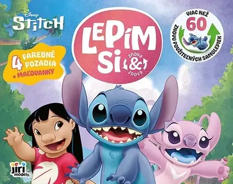Nalepovačky, vystrihovačky, skladačky Lepím si znovu a znovu Lilo & Stitch