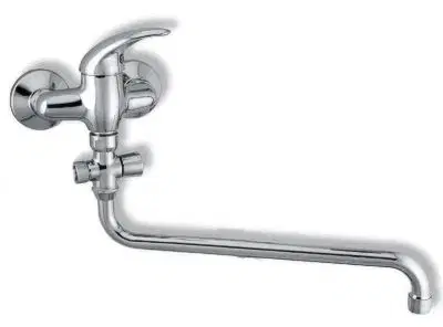 Kúpeľňové batérie NOVASERVIS - Paneláková batéria bez príslušenstva 100 mm Metalia 55 chróm 55075/1,0