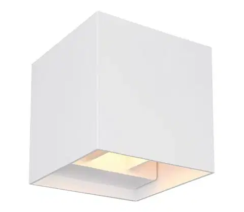 LED osvetlenie Globo 34168WS - LED Vonkajšie nástenné svietidlo VERONIKA 2xLED/3W/230V IP44 biela 34168WS
