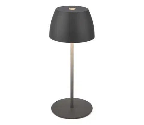 Lampy Briloner - LED stmievateľná, nabíjateľná, dotyková, vonkajšia stolná lampa MINI LED/2,5W/5V IP44 1800 mAh antracit 4002707459316