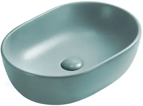 Umývadlá MEXEN - Viki umývadlo na dosku 48 x 35, svetlo zelená matná 21054848