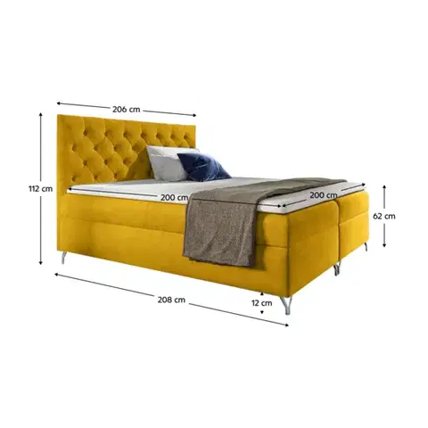 Boxspring Boxspringová posteľ GUINEVRA 5 Tempo Kondela