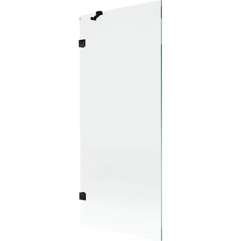 Sprchové dvere MEXEN/S - Lunar vaňová zástena FIX 80 x 150, transparent, čierna 897-080-000-70-00