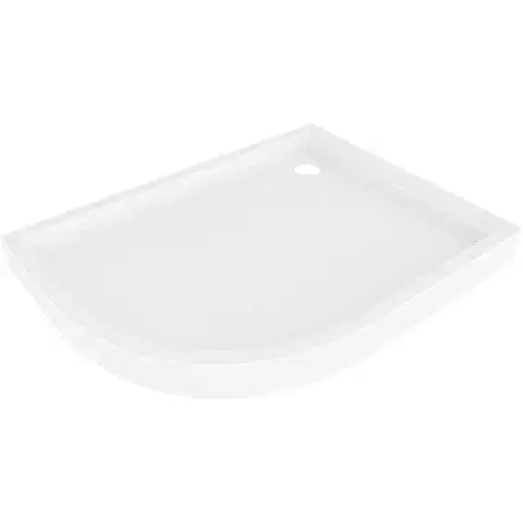Vane MEXEN - Flow+ Sprchová vanička štvrťkruh asymetrická pravá 100 x 90, biela lesk 46Q109010RH