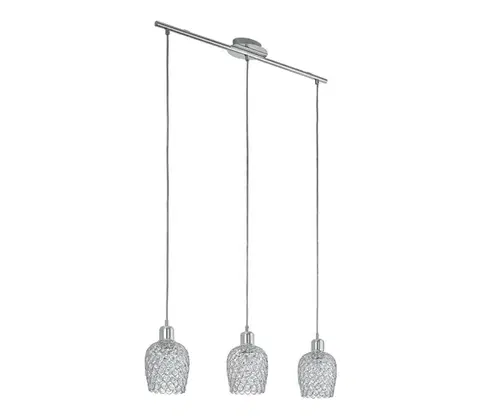 Svietidlá Eglo 94897 - Krištáľový luster BONARES 1 3xE27/60W/230V 94897