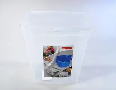 Koše odpadkové PLAST TEAM - Kôš plastový univerzálny 6L, číry