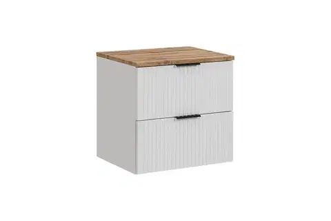 Nábytok ArtCom Kúpeľňová skrinka s doskou ADEL White D60/1 | 60 cm