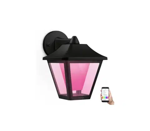 LED osvetlenie WiZ - LED RGBW Stmievateľné vonkajšie nástenné svietidlo LED/9,5W/230V IP44 Wi-Fi 872016907618100