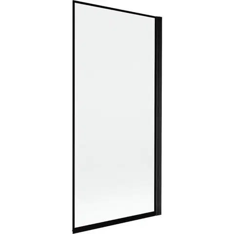 Sprchové dvere MEXEN - MIST vaňová zástena 90x150 cm 6mm 1-s, čierna, okraj, pravá 8A9-090-001-70-70-P