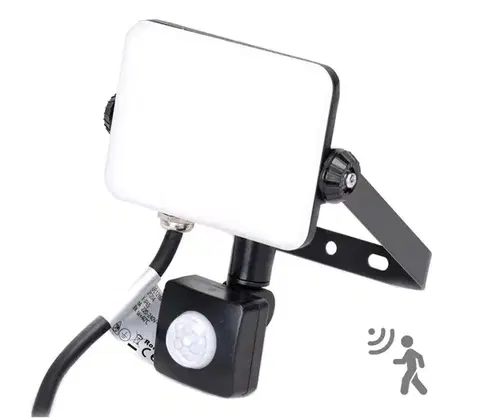 Záhradné lampy  B.V.  - LED Reflektor so senzorom LED/20W/230V 4000K IP65 čierna B10202NQ9