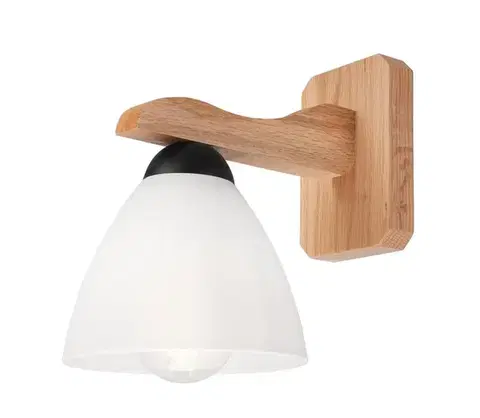 Svietidlá  Nástenné svietidlo ADRIANO 1xE27/60W/230V dub KM-1.55/DĄB