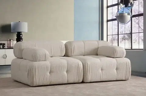Pohovky a gauče Dvojmiestna pohovka Doblo 2 Seater ( L1-1R) Cream Bouclette