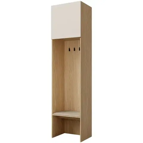 Regály Regál Soreno 58 Prírodný dub/Macadamia