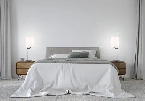 Stolové lampy Čiernobiela stolová lampa Tokyo Ledea