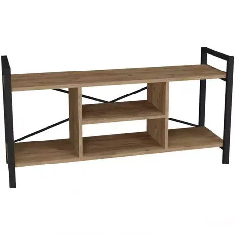 Nábytok do obývačky TV stolík FD-12035TVU-001 prírodná/čierna