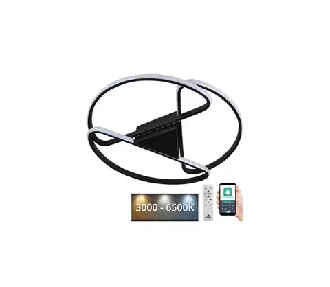 Svietidlá  LED Stmievateľné stropné svietidlo LED/75W/230V 3000-6500K čierna + DO TA1311/B