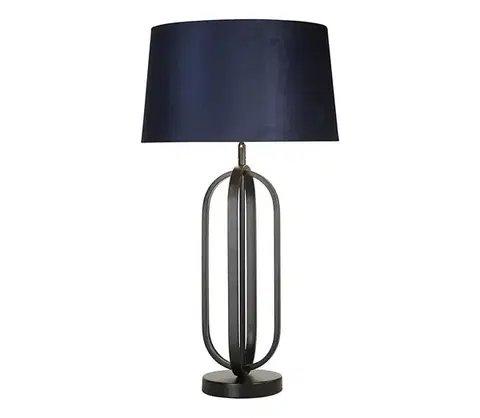 Lampy Searchlight EU91101AZ - Stolná lampa CHIC 1xE27/60W/230V modrá EU91101AZ