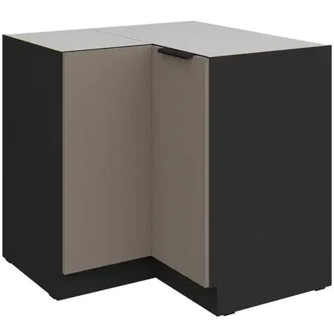Kuchynské skrinky stojace Kuchynská skrinka Aria-Ta/Bl Anti Fingerprint 90x90 Dn 2f Bb