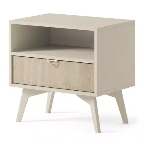 Všetky produkty Nočný stolík Forest S54 piesková béžová/jedľová scandi