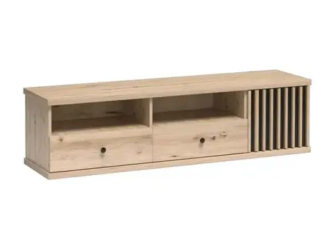 TV stolíky KONDELA Koli C-06 tv stolík dub artisan / čierna