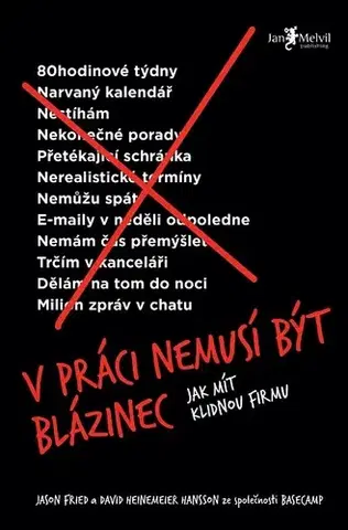 Manažment V práci nemusí být blázinec - Jason Fried,David Heinemeier Hansson