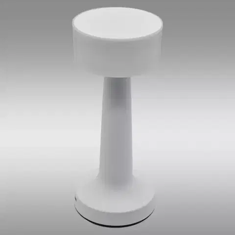 Lampy do obývačky Stolná lampa LIRA 49022 WHITE USB LB1