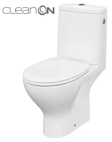Záchody CERSANIT - WC KOMBI MODUO 43 cm 672 010 3/5 CLEAN ON, SEDADLO DUROPLAST-SOFT CLOSE K116-030