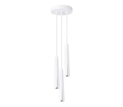 Svietidlá  SL.1398 - Luster na lanku PRYSM 3xG9/8W/230V biela SL.1398