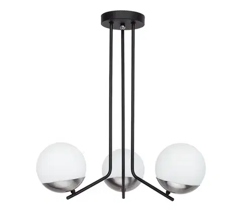 Svietidlá Jupiter 1723 - Luster na tyči SANTA 3xE14/40W/230V chróm 1723